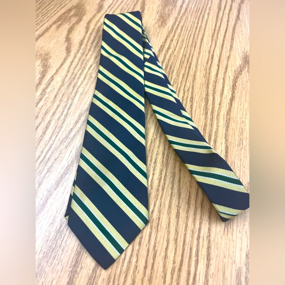 Vintage 100% Silk Necktie Ferrell Reed For Nordstrom Diagonal Stripes